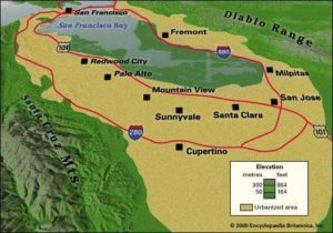 silicon valley map 300x210 - SAN FRANCISCO